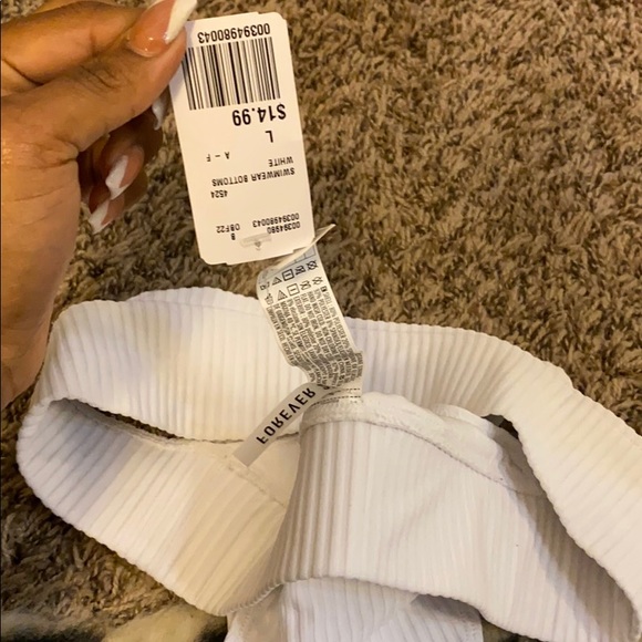 White high rise bikini bottoms - Picture 3 of 3